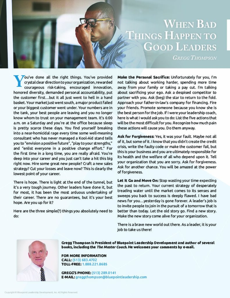 The Better Leader Newsletter (Good Leaders vs. Bad Leaders